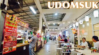 🇹🇭4K｜Udomsuk Walk KhumYim market ตลาดคุณยิ้ม  อุดมสุข｜Bangkok [upl. by Fields844]