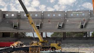 DevelopmentWA  Demolition of Subiaco Oval grandstands  August 2019 [upl. by Aenad]