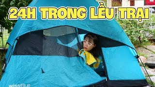 Thử Thách 24 Giờ Trong Lều Trại Dưới Trời Mưa Bão Phần 1 [upl. by Noryv317]