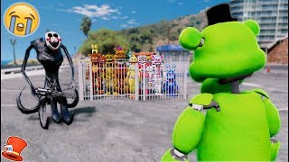 WILL SLIME FREDDY SAVE ALL THE ANIMATRONICS FROM REAPER PUPPET GTA 5 Mods FNAF RedHatter [upl. by Wyndham602]