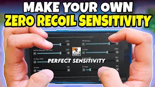 How to make your own Sensitivity  Best Zero Recoil Sensitivity for BGMI  Sensitivity Settings Code [upl. by Kcireddor]