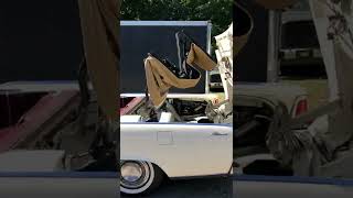 1964 Lincoln Continental 4 door convertible Top operation [upl. by Nhtanhoj282]