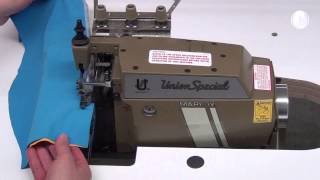 Union Special 39500 textile sewing machine for active wear [upl. by Fanestil]