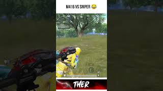 M416 vs Sniper 😂 wait for THERisLive bgmi pubgmobile shorts [upl. by Haneeja]