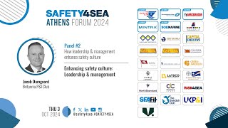 2024 SAFETY4SEA Athens Forum Jacob Damgaard Britannia Club Enhancing safety culture [upl. by Ocirne]