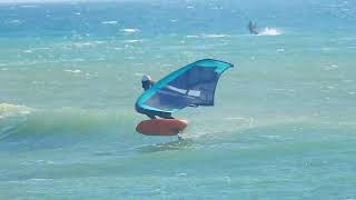 Wingfoil Waveriding en ENSIS TOP SPIN à tarifa [upl. by Meuser893]