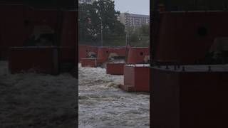 Wrocław Stara Odra okolice Jazu Różanka 15092024 wroclaw meteo [upl. by Lynnett]