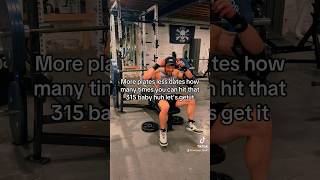 MORE plates  LESS dates 315 for reps EASY bodybuilding gym powerlifting gymfunnyvidoes [upl. by Rehpotsirc]