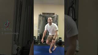 Cross Leg Sit To Stand Progression from 2 hands to no hands [upl. by Bohaty]