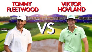 Every Shot Of Tommy Fleetwood vs Viktor Hovland [upl. by Daisie]