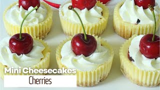 How to Make Mini Cherry CheesecakesDessert Party Bites [upl. by Seaton]