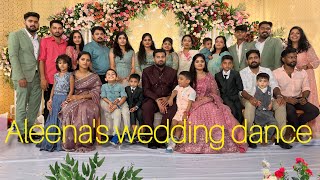 Aleenas marriage wedding dancekerala wedding dance latestbetrothal dance latest [upl. by Lentha]