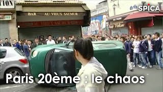 Paris  chaos dans le 20ème arrondissement [upl. by Hillary380]