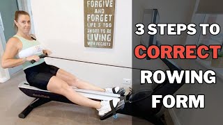 Correct Rowing Machine Form Our 3 Easy Steps [upl. by Sergo77]