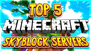 TOP 5 OP SKYBLOCK SERVERS 1819110112113114115 2020 HD New Big Minecraft Servers [upl. by Corkhill]