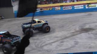 Announcer Hit at Monster Truck Show Madison WI Part 1 [upl. by Heyde]