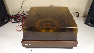 BANDEJA GIRADISCOS TORNAMESA TURNTABLE GALILEO PHILIPS GA801 ARGENTINA 1974 RESTAURACION P1 [upl. by Aloivaf299]