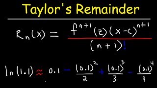 Taylors Remainder Theorem [upl. by Hans136]