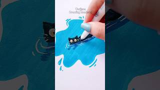 Cute art idea to fill your sketchbook art painting shorts [upl. by Terriss]