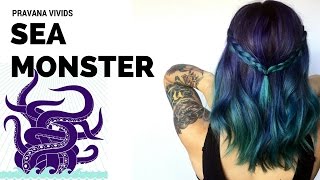 Pravana Vivids Sea Monster Hair Tutorial [upl. by Neelya]