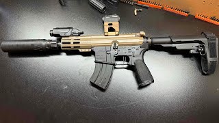 Suppressing A Micro AR Pistol What to expect ABC Rifle company 762x39 [upl. by Artair]