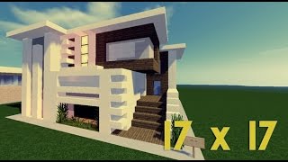 Minecraft Lüks Ev Yapımı  17x17 [upl. by Nerdna569]