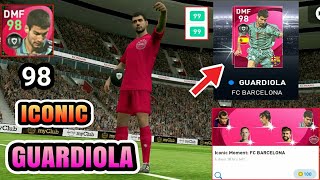 Got 98 Rated Iconic PEP GUARDIOLA 🔥😱 Iconic Moment FC BARCELONA Pack Opening  PES 2021 Mobile [upl. by Yenaffit164]