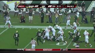 Miami Hurricanes vs South Florida Bulls 11282009 [upl. by Adrianna]