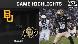 Baylor vs Colorado Highlights  2024 Big 12 Football [upl. by Carlotta666]