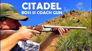 Citadel Boss Double Barrel Shotgun  I Love This NickelPlated Coach Gun  Shooting Review [upl. by Vandyke]