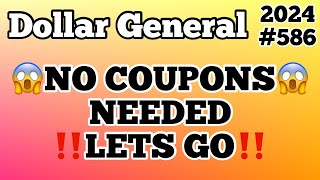 2024586😱Dollar General Couponing‼️NO COUPONS NEEDED‼️LETS GO‼️Must Watch👀👀 [upl. by Ativak327]