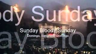 U2 Sunday Bloody Sunday Letra amp Tradução by Jottaelle [upl. by Daphene821]