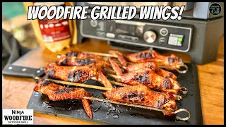 Ninja Woodfire Grilled Chicken Wings Sweet and Spicy Goodness  Smokin Pecan Pellets [upl. by Seuguh461]