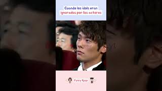 Cuando los idols eran ignorados por los actores kpop shorts [upl. by Aynotahs]