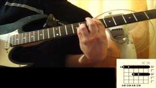 Godsmack 1000hp how to play cover  chords guitar lesson [upl. by Ursal]