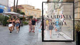 【4K】Sardinia Olbia  ITALY 🇮🇹  4K60fps HDR Walking Tour Travel vlog [upl. by Wershba]