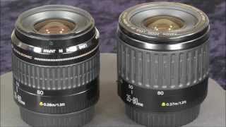 CANON ZOOM LENS EF 3580 USM vs CANON ZOOM LENS EF 3580 [upl. by Lennahc]