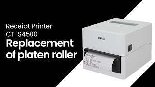 CTS4500 Replacement of platen roller [upl. by Analram]