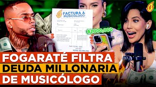 FOGARATÉ FILTRA DEUDA MILLONARIA DE MUSICÓLOGO “ANA CAROLINA HABLA SOBRE VERGÜENZA EN DISCOTECA” [upl. by Lirpa132]