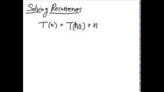 The recursiontree method for solving recurrences examples [upl. by Eissehc]