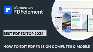 How to edit pdf files on computer amp mobile  Best PDF editor 2024 [upl. by Eirb]