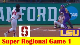 9 LSU vs 8 Stanford Softball Highlights 2024 NCAA Super Regional Game 1 [upl. by Leryt]