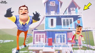 ACAYİP BİR EVDEN KAÇTIK 😱 Hello Neighbor Yeni Mod [upl. by Aland]