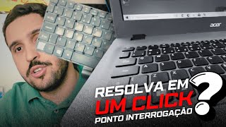 TECLADO NÃO FUNCIONA TECLA COMO RESOLVER [upl. by Laemsi]