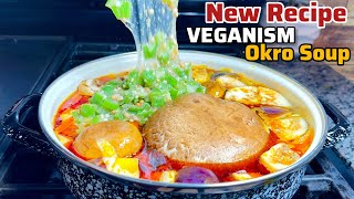 easy but perfect way to prepare ghana okro soupmost popular Ghanaian cuisinenew delicous recipes [upl. by Alaric]