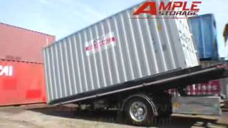 How a Shipping Container is Loaded and Delivered shippingcontainer mobileoffice [upl. by Aznecniv]