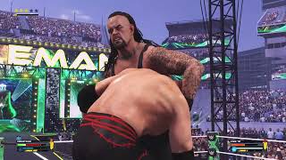 The Undertaker Vs Kane Casket Mask WWE 2K24 [upl. by Lladnor580]