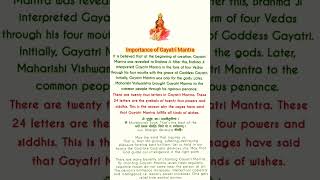 Importance of Gayatri Mantra spirituality [upl. by Janka]