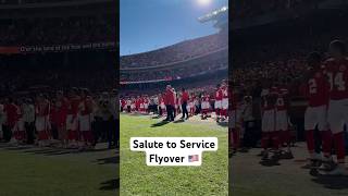 Perfect way to kick off our Salute to Service game 👏 ChiefsvsBroncos [upl. by Audrit]