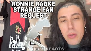 Ronnie Radke Fan Asks to BUST A 💦 on Their Merch fallinginreverse [upl. by Adnorahs198]